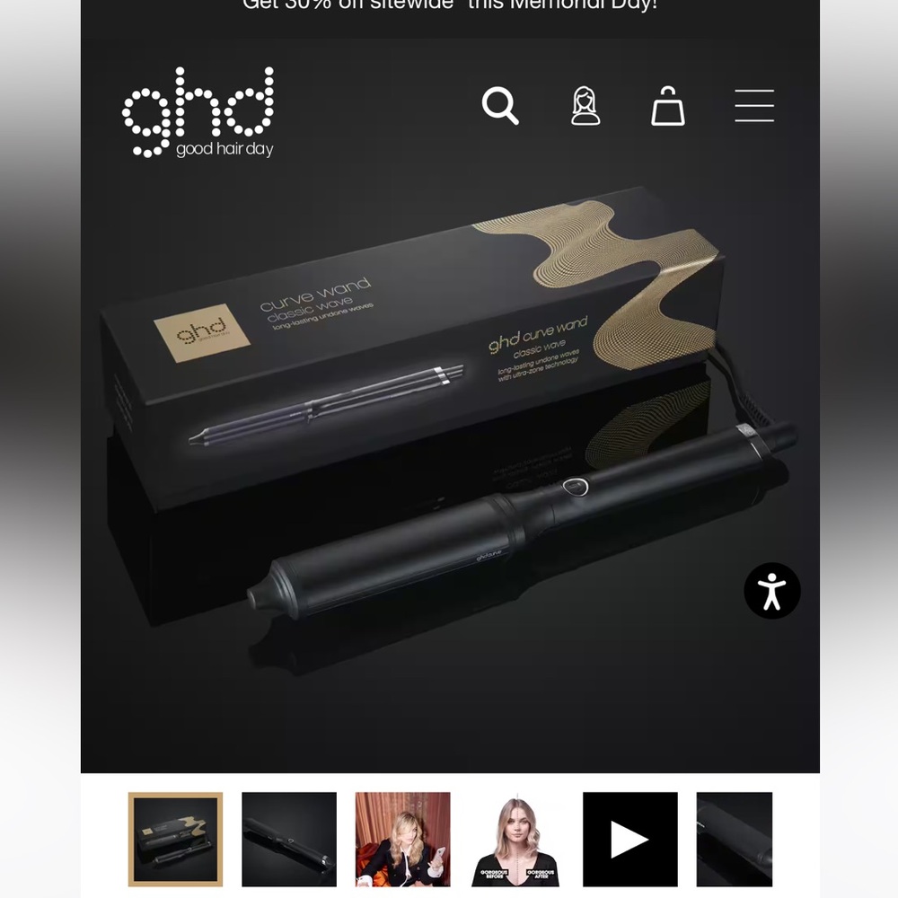 New! GHD Classic Wave Oval Curling Wand ⭐️